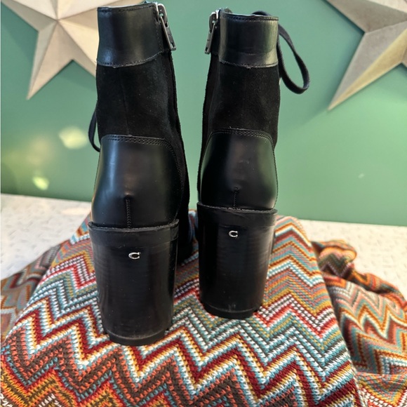Coach heeled boots size 7 EUR 37.5 - Picture 3 of 4